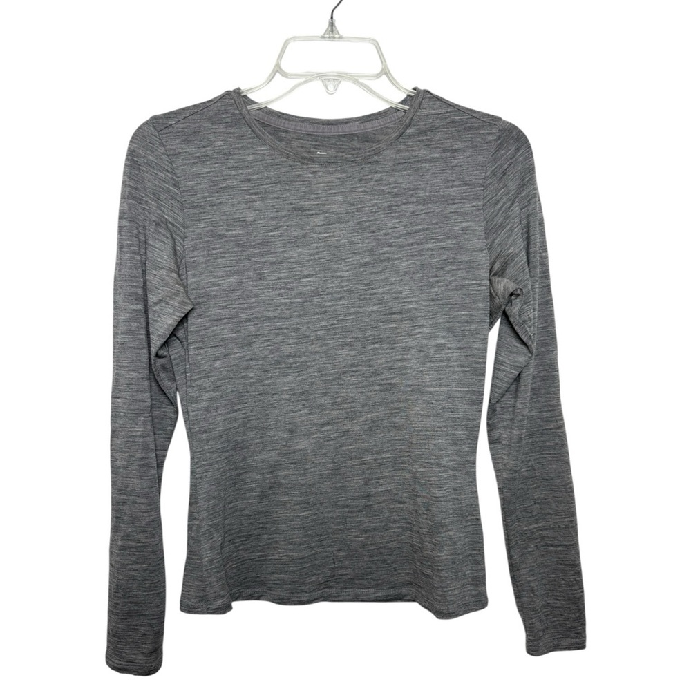 Segments Merino Wool Long Sleeve Base Layer Top Shirt Size Small Grey